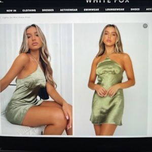 Satin mini dress